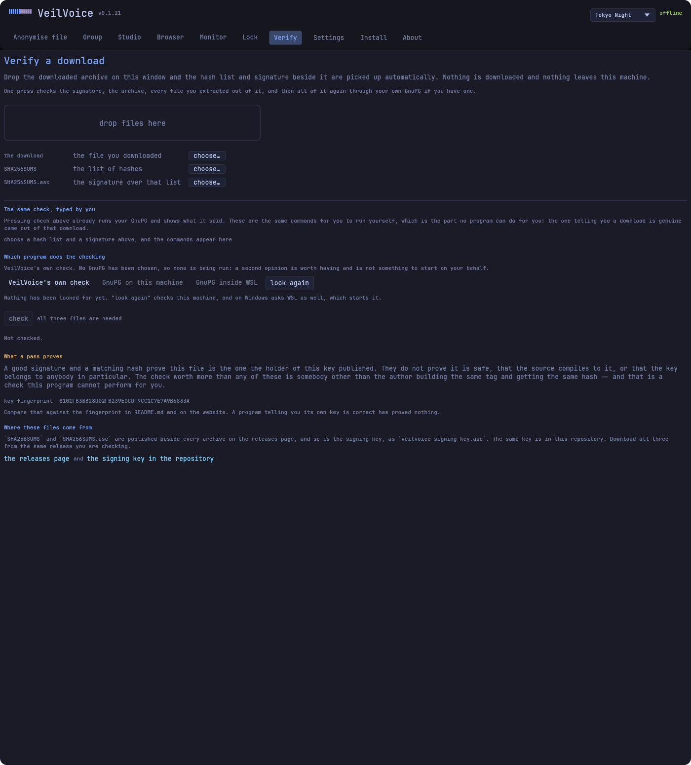 Verify a download